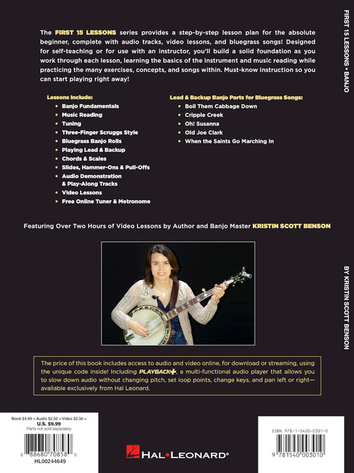 First 15 Lessons - Banjo A Beginner's Guide, Featuring Step-By-Step ...