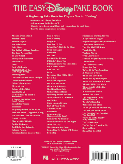 The Easy Children's Fake Book: 100 Songs In The Key Of C