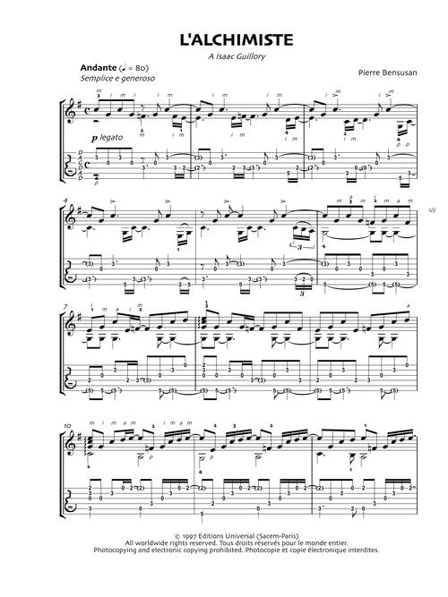 Pierre Bensusan Guitar Collection Transcriptions from the Azwan 