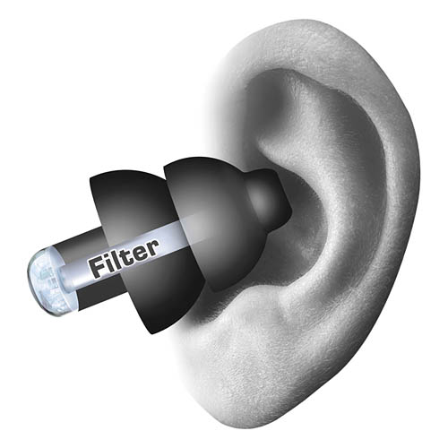 Bouchons D’oreille Alpine PartyPlug – Noir, Atténuation 17 DB – Pour Concerts, Soirées – Protègent L’audition