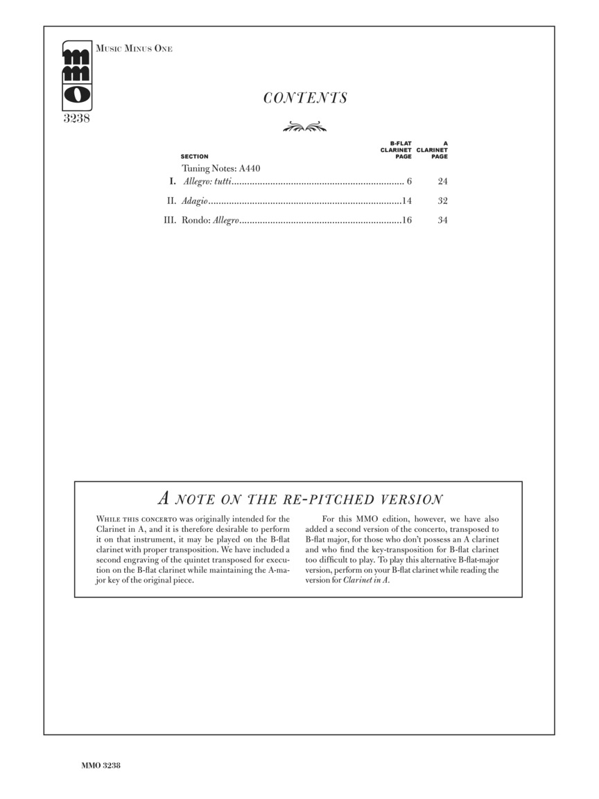Table Of Contents