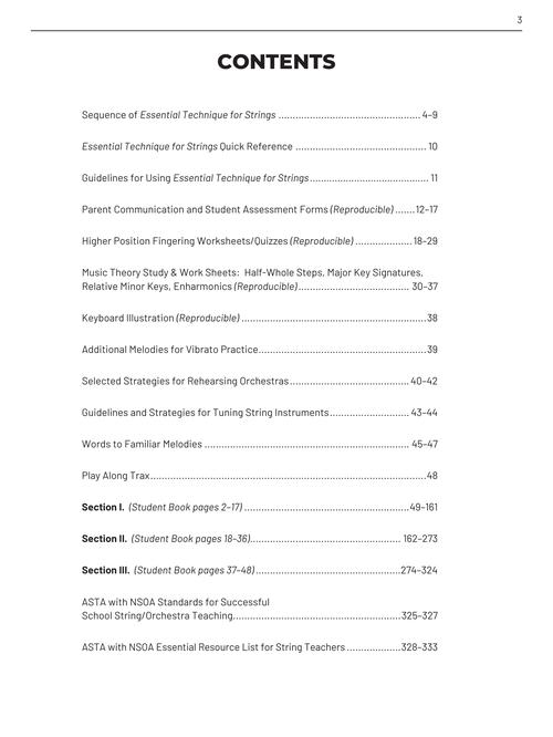 Essential Technique for Strings - Teacher Manual 3 with Online ...