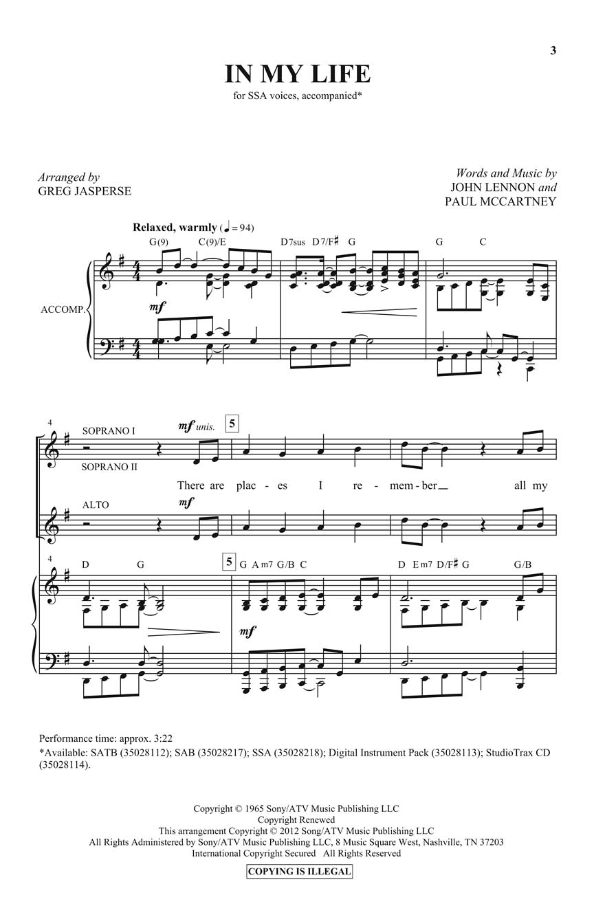 Sample SSA 1