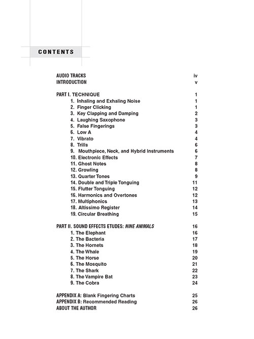 Saxophone Sound Effects Circular Breathing, Multiphonics, Altissimo