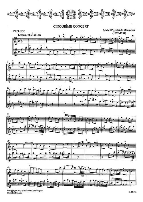 French Baroque Duets for Two Treble Recorders Willis Music Store