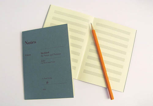 Notes A Miniature Booklet of 8-Stave Manuscript Paper - Willis Music Store
