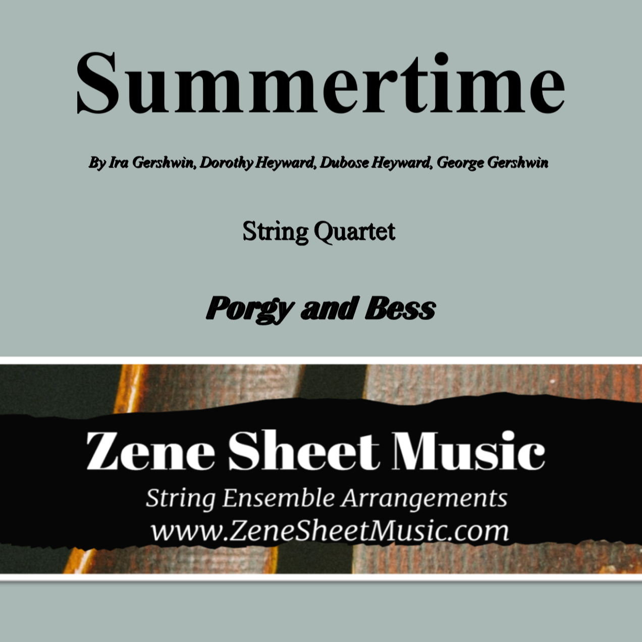 Carátula para "Summertime (arr. Eve C. Mailly - Zene Strings)" por Ira Gershwin