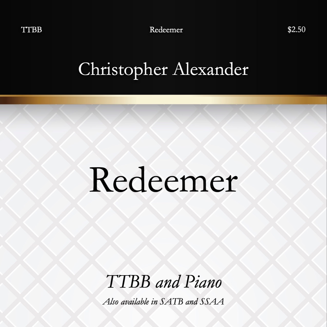 Cover Art for "Redeemer (arr. Christopher Alexander)" by Nicole C. Mullen