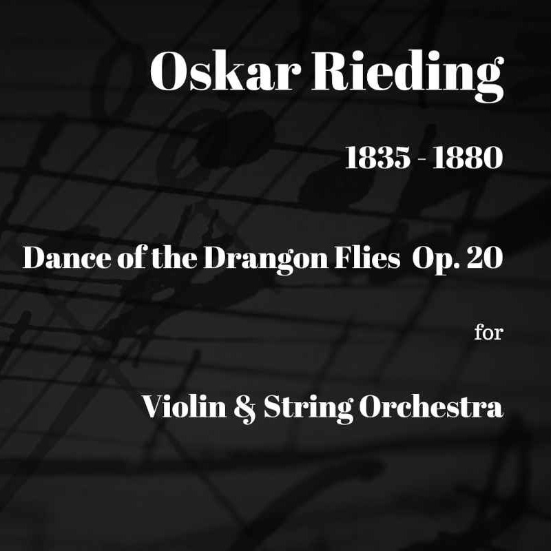 Cover Art for "Rieding Dance of the Dragon Flies Op 20 for Violin and String Orchestra (arr. Paul Wood)" by Oskar Rieding