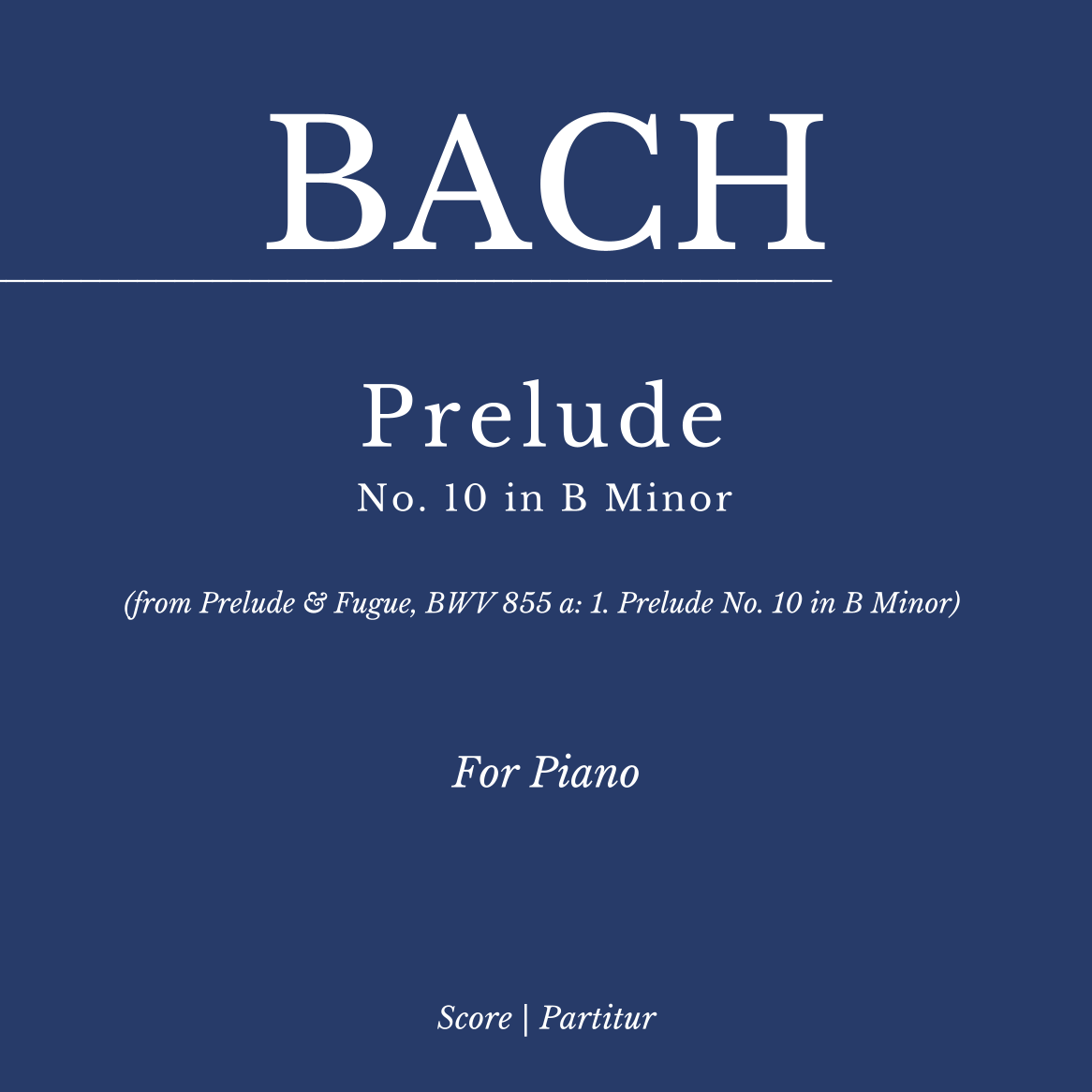 Cover Art for "Prelude BWV 855a: 1. Prelude No. 10 in B Minor - As played By Víkingur Ólafsson (arr. Flavio Regis Cunha)" by Johann Sebastian Bach and Víkingur Ólafsson