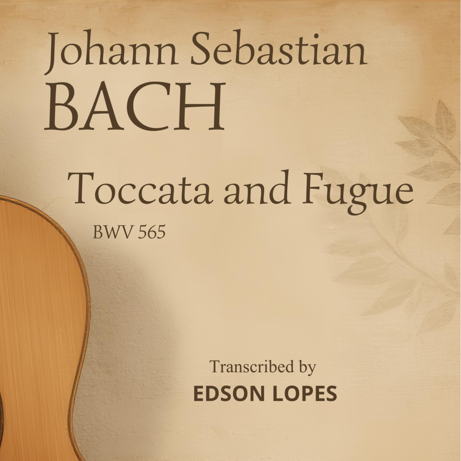 Abdeckung für "Toccata and Fugue, BWV 565 (arr. Edson Lopes)" von Edson Lopes