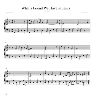 Cover Art for "What a Friend We Have in Jesus (arr. Jonathan Hudson)" by Charles C. Converse
