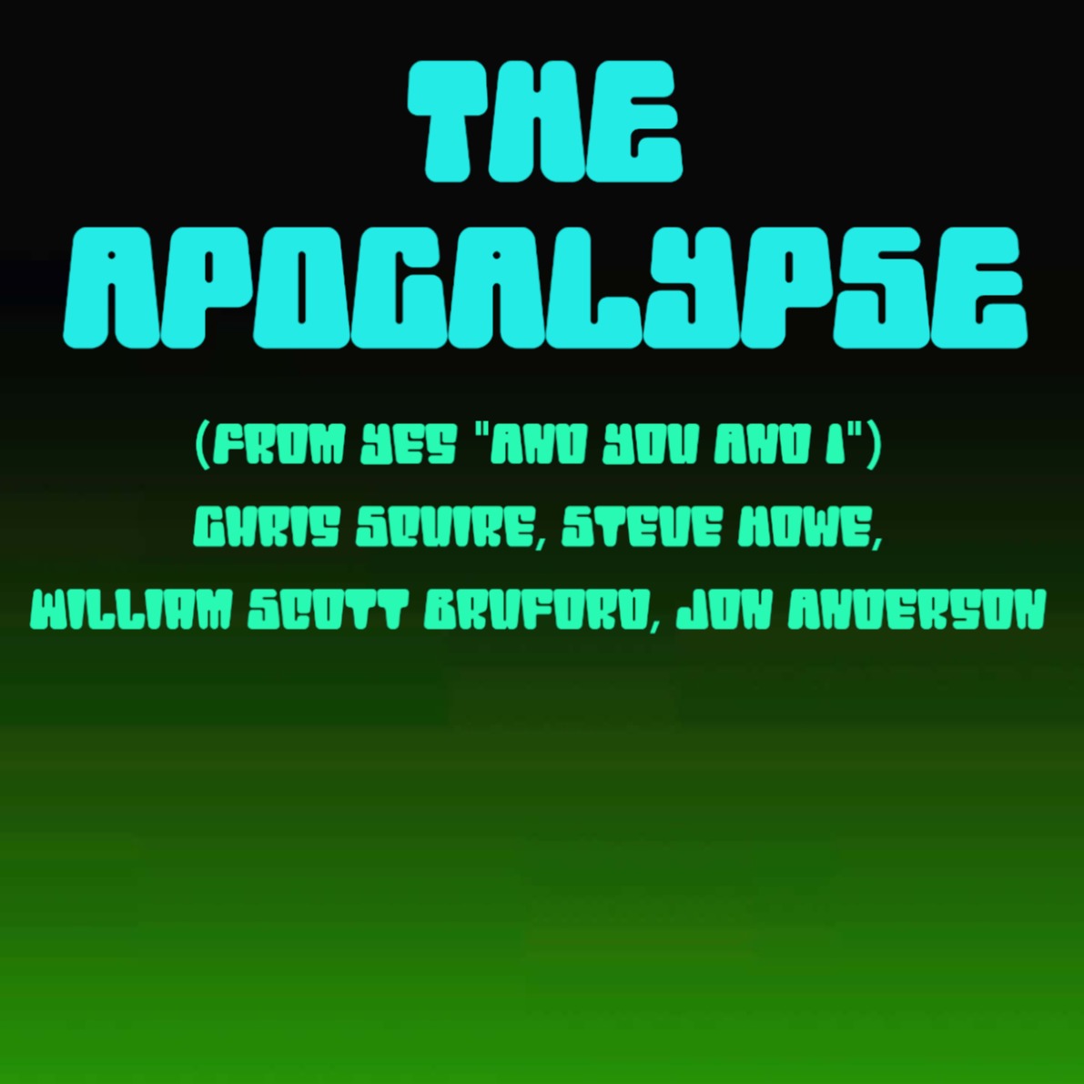 Cover Art for "The Apocalypse (arr. Jeff Tincher)" by Chris Squire