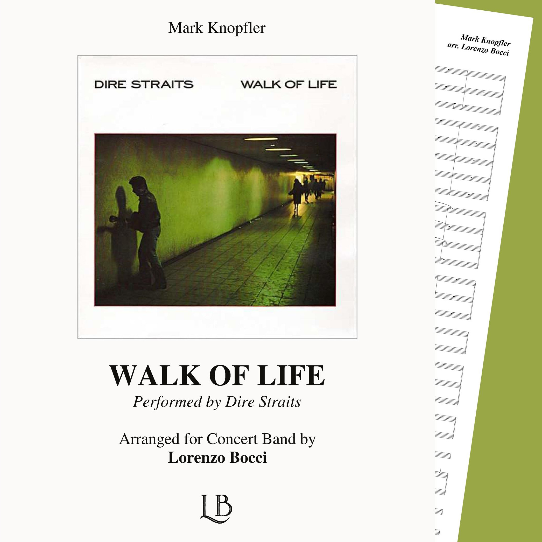 Cover Art for "Walk Of Life (arr. Lorenzo Bocci)" by Dire Straits