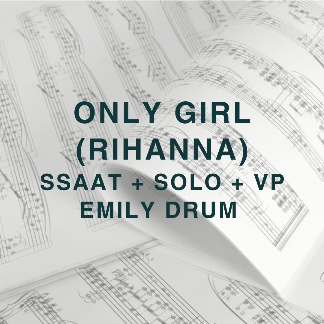 Couverture pour "Only Girl (In The World) (arr. Emily Drum)" par Rihanna