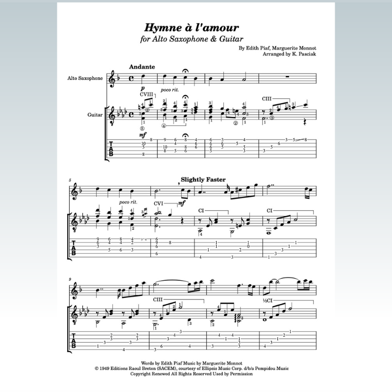 Cover Art for "Hymne A L'amour (arr. Kenneth Pasciak)" by Josh Groban