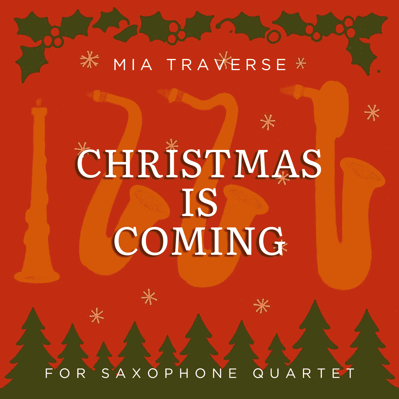 Cover Art for "Christmas Is Coming (arr. Mia Traverse)" by Vince Guaraldi