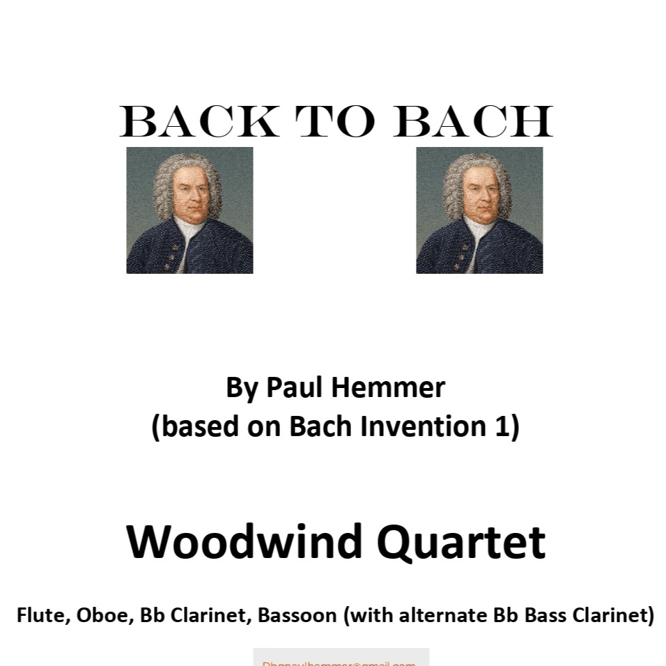 Cover Art for "Back to Bach" by Paul hemmer (J.S. Bach)`