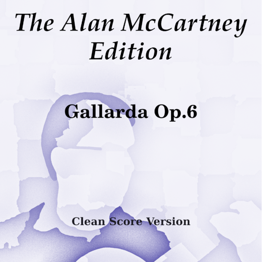 Carátula para "Gallarda Op.6" por Alan McCartney