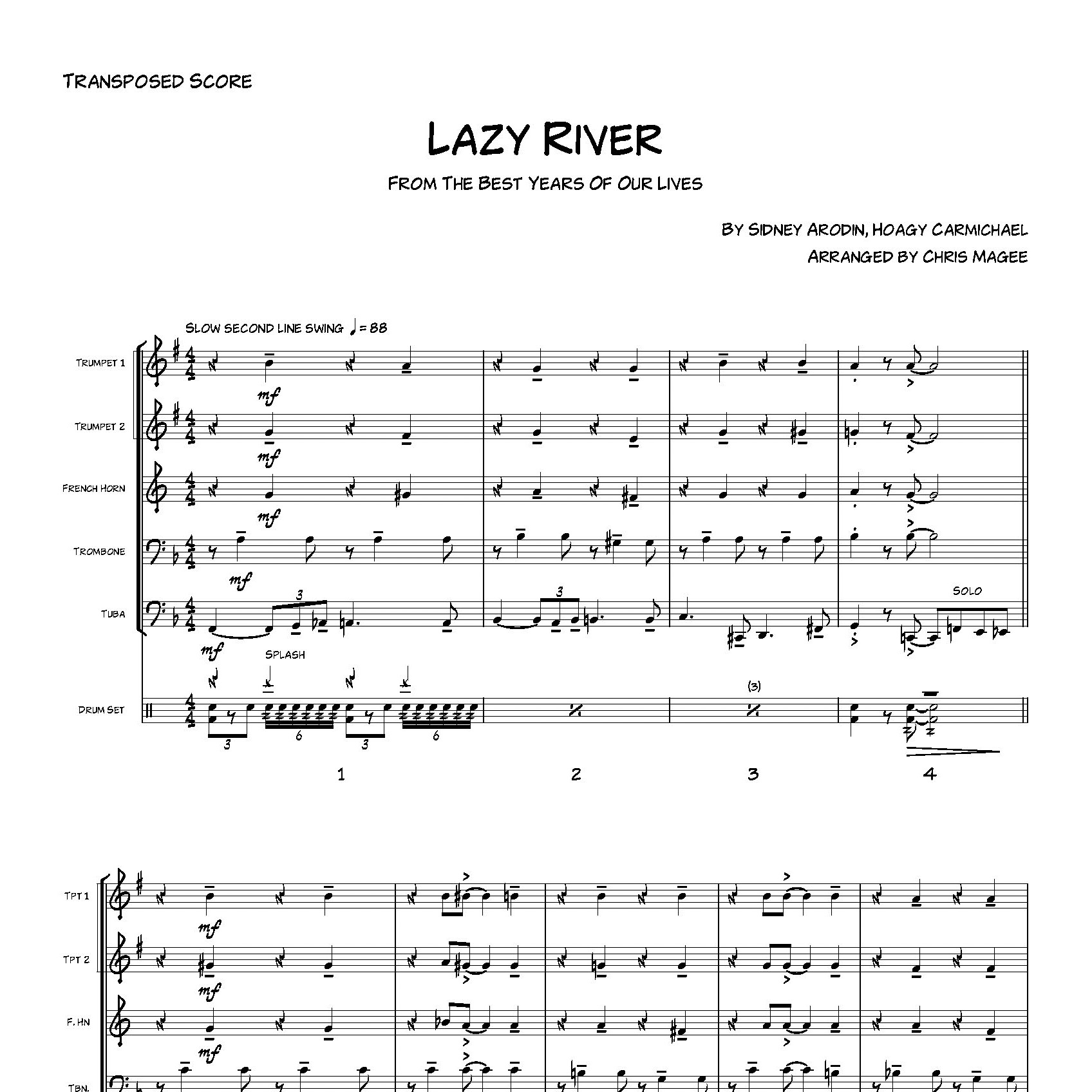 Carátula para "Lazy River (arr. Chris Magee)" por Bobby Darin