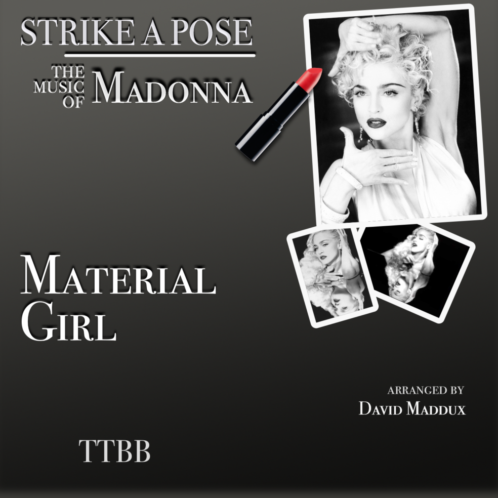 Couverture pour "Material Girl (arr. David Maddux)" par Madonna