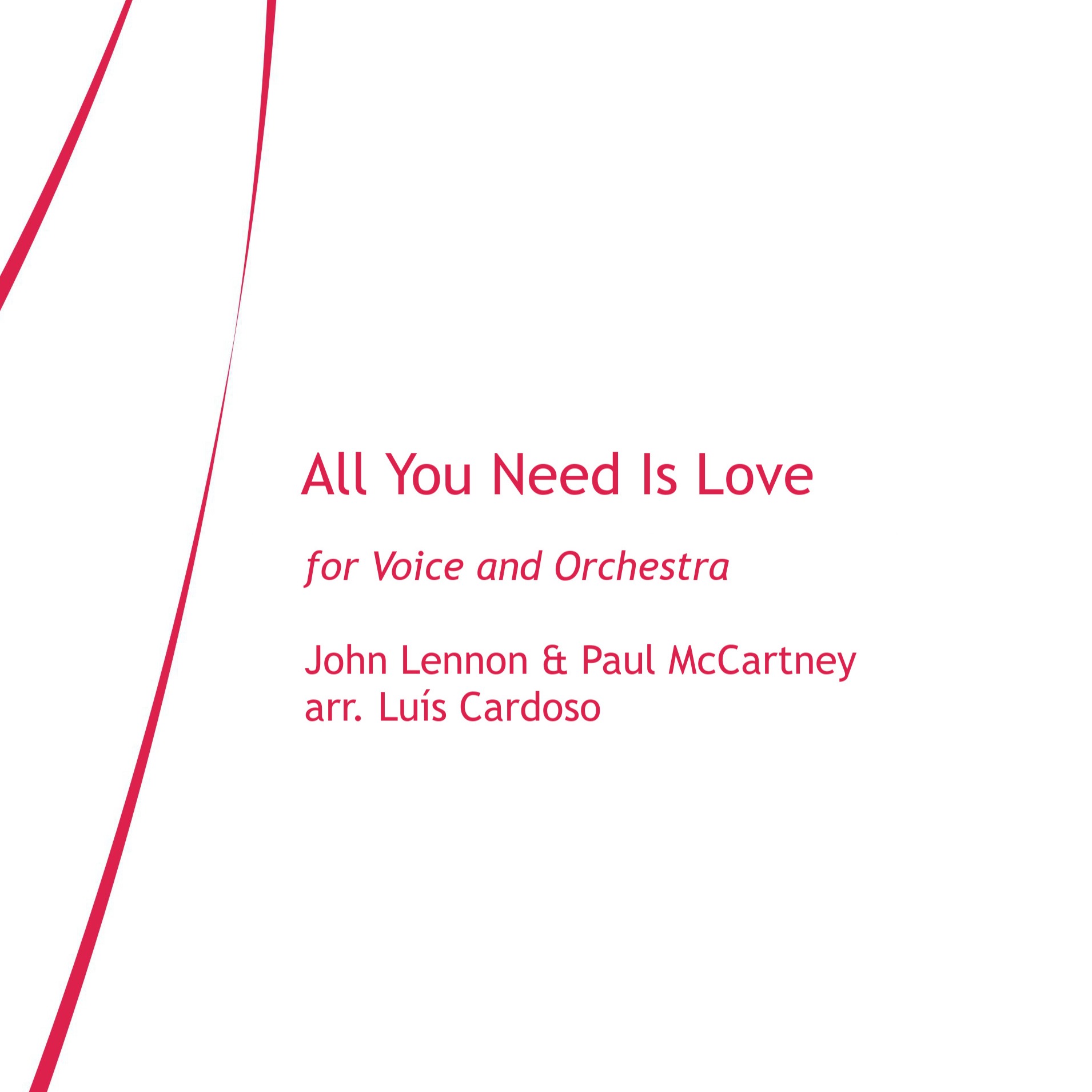 Abdeckung für "All You Need Is Love (arr. Luis Cardoso)" von The Beatles
