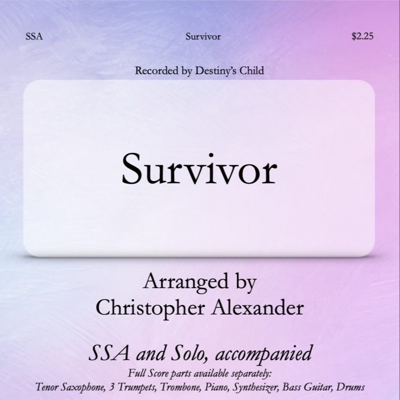 Carátula para "Survivor (arr. Christopher Alexander)" por Destiny's Child