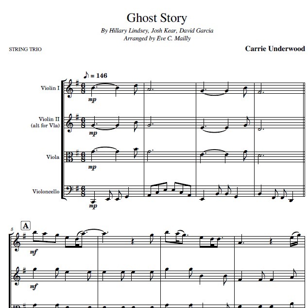 Abdeckung für "Ghost Story (arr. Eve C. Mailly - Zene Strings)" von Carrie Underwood