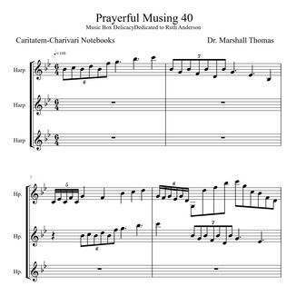 Cover Art for "Prayerful Musing 40" by Celebrity Chamber Players
