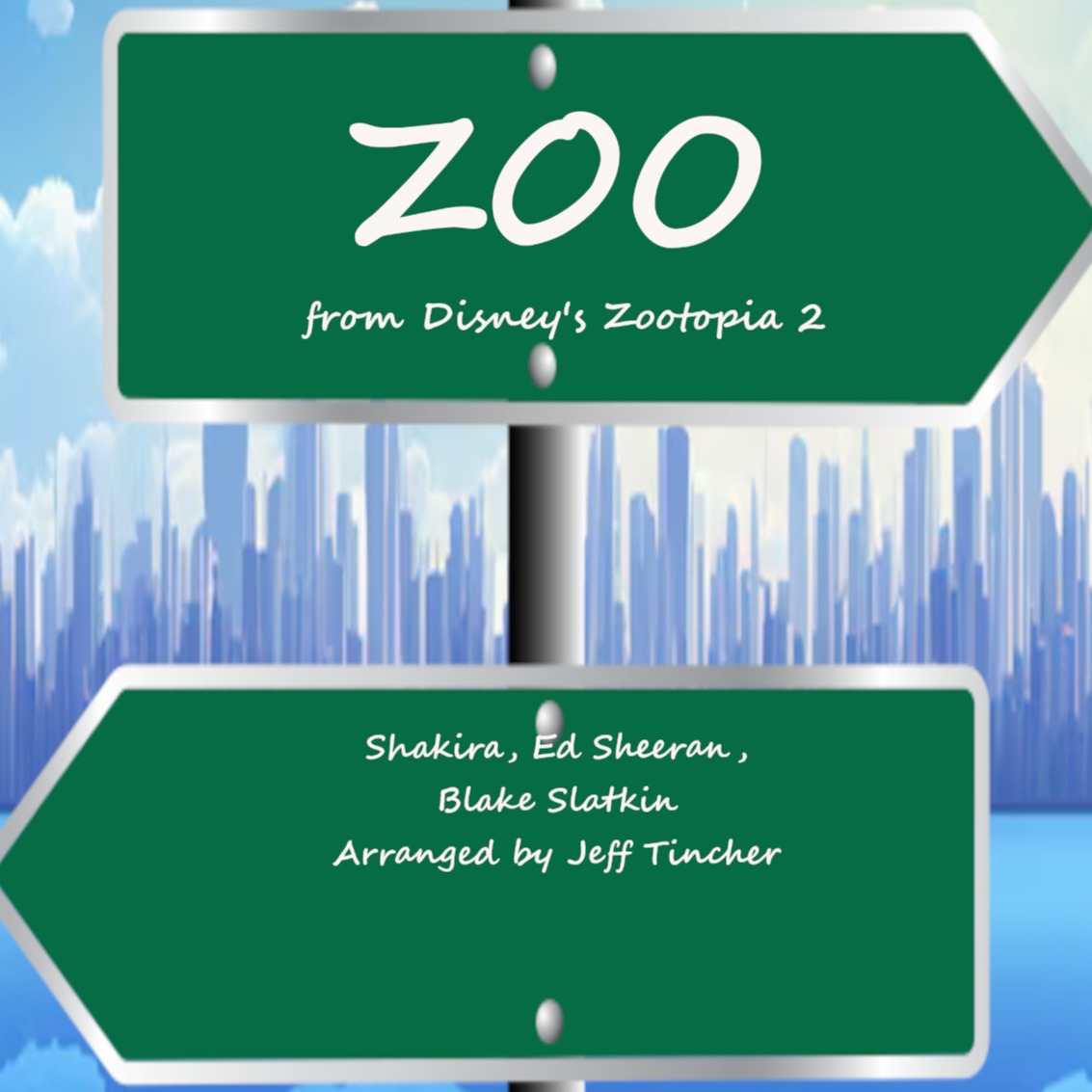 Cover Art for "Zoo (arr. Jeff Tincher)" by Shakira