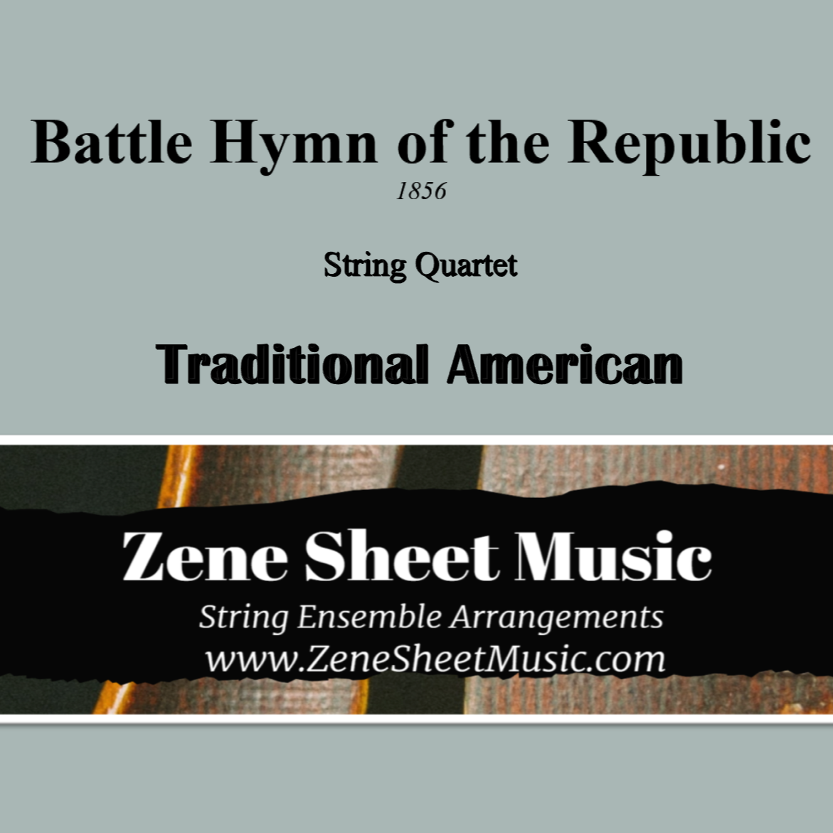 Couverture pour "Battle Hymn of the Republic (arr. Eve C. Mailly - Zene Strings)" par Eve C. Mailly