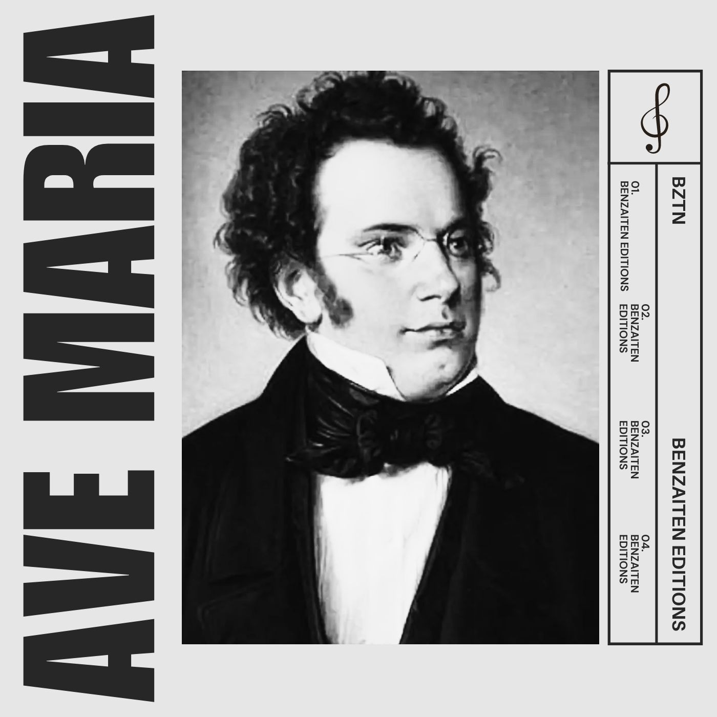 Cover Art for "Schubert Ave Maria in C Major • soprano voice sheet music with easy piano accompaniment (arr. Benzaiten Editions)" by Franz Schubert