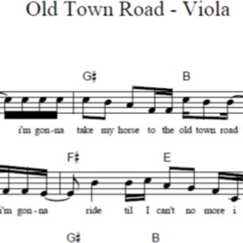 Cover Art for "Old Town Road - Viola" by BSR