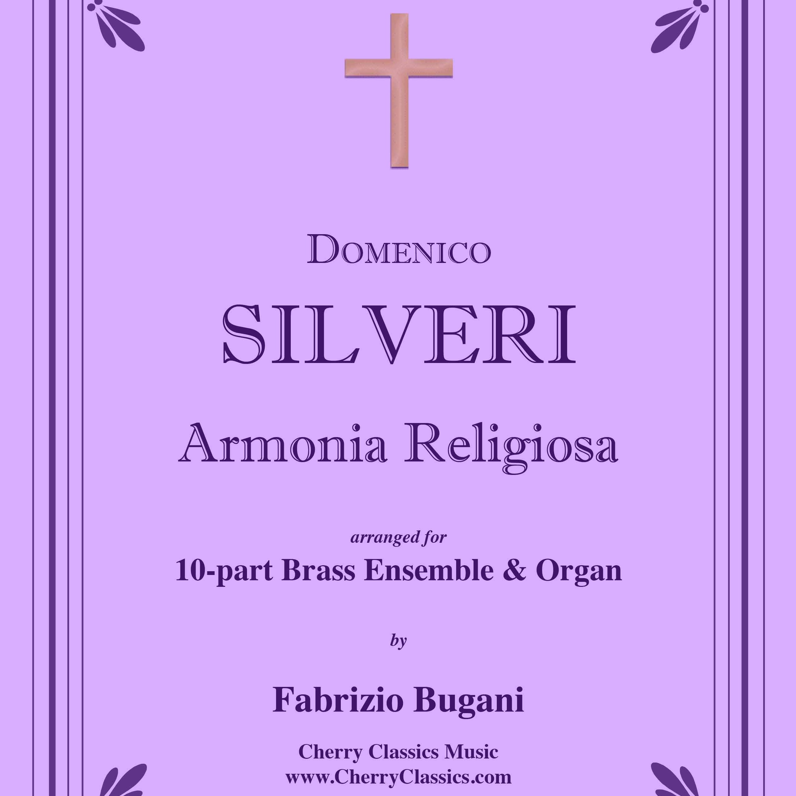 Carátula para "Armonia Religiosa Hymn for 10-part Brass Ensemble and Organ (arr. Fabrizio Bugani)" por Domenico Silveri