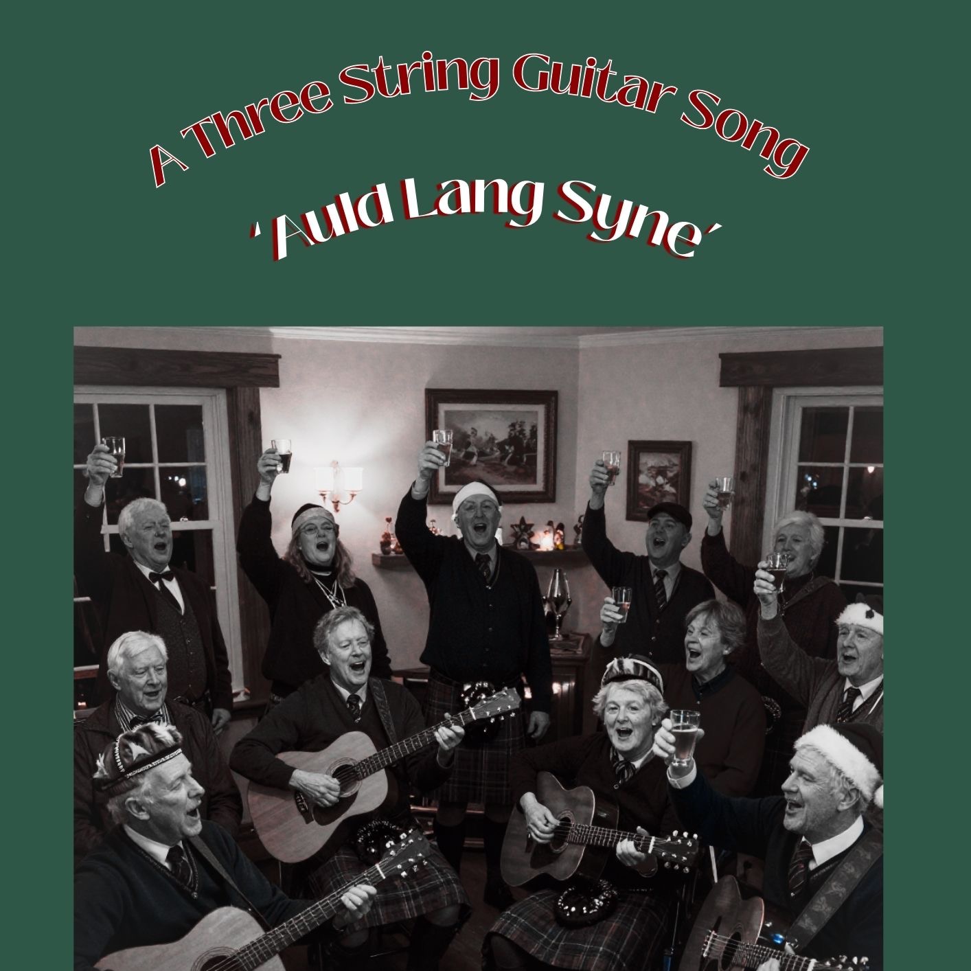 Cover Art for "Auld Lang Syne (A Three String Guitar Song) (arr. Danny Crocome)" by Robert Burns