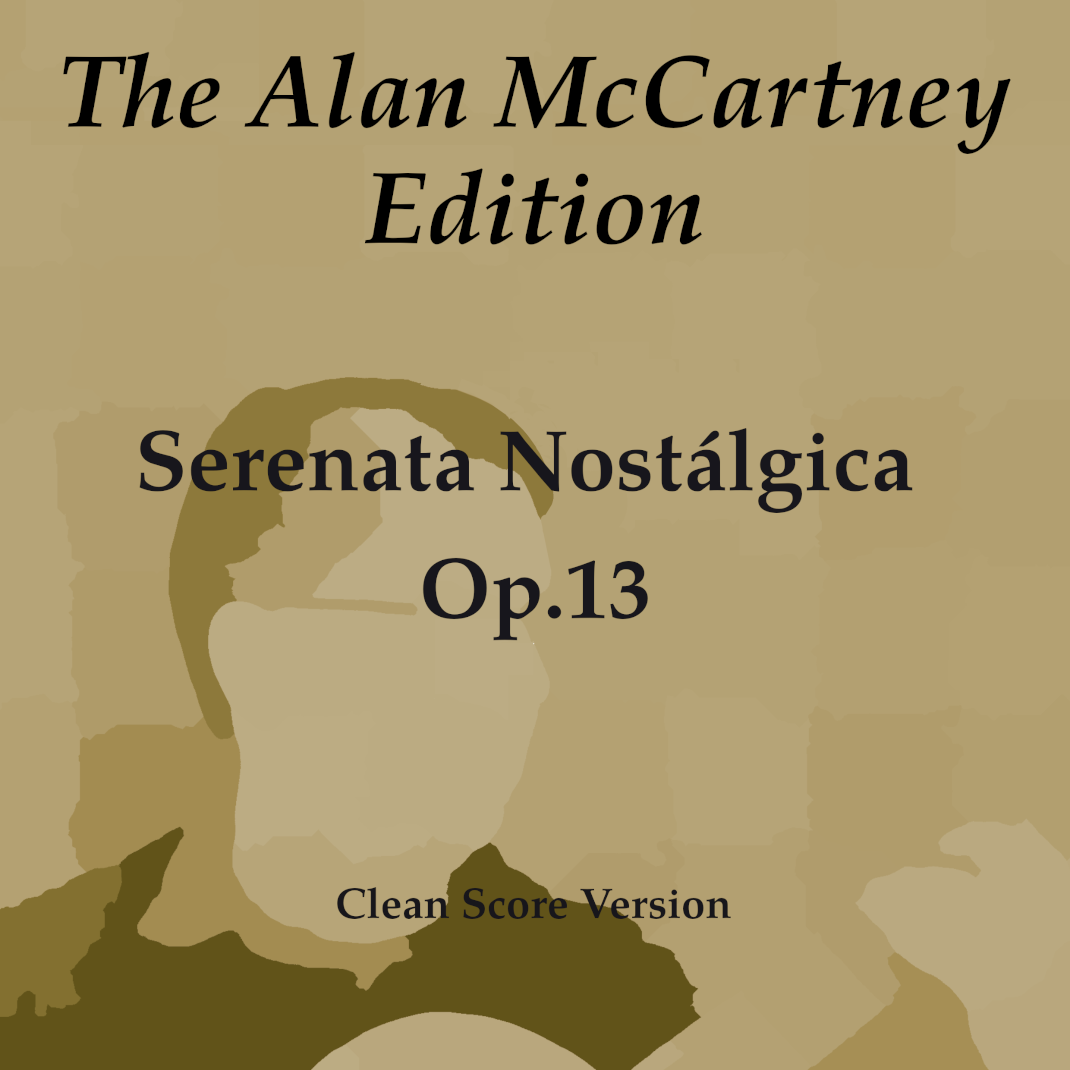 Carátula para "Serenata Nostálgica Op.13" por Alan McCartney