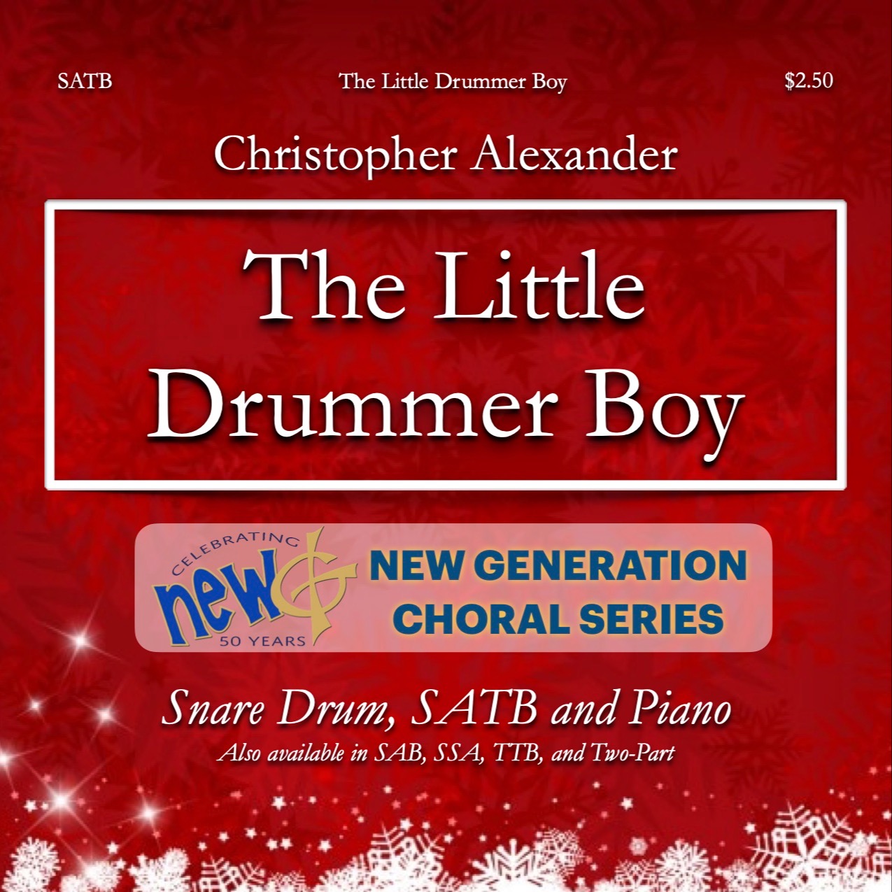 Carátula para "The Little Drummer Boy (arr. Christopher Alexander)" por Bing Crosby