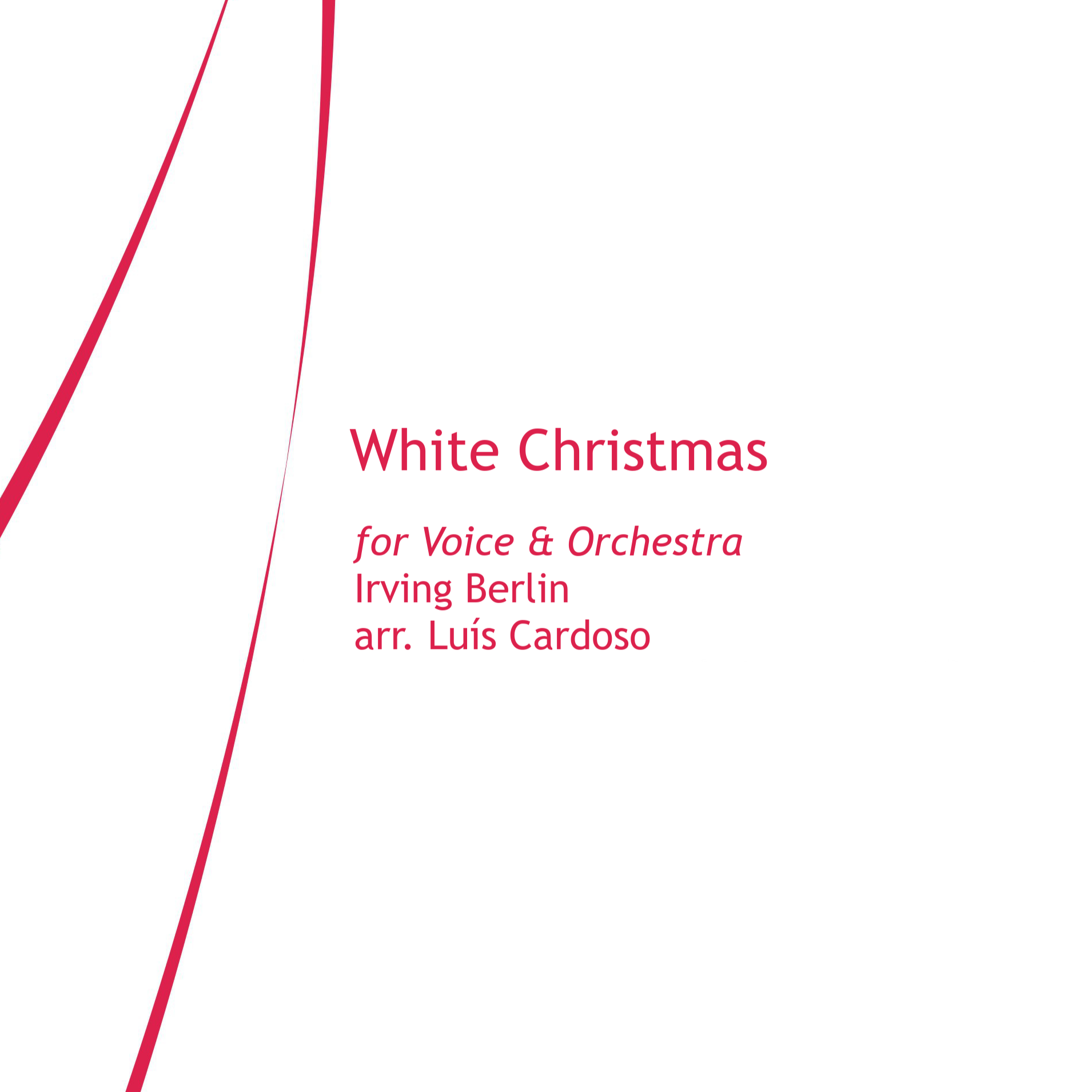 Cover Art for "White Christmas (arr. Luis Cardoso)" by Bing Crosby