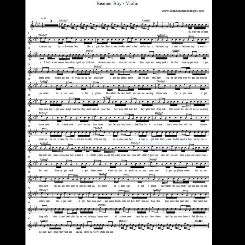 Cover Art for "Beamer Boy - Piano/Vocal/Guitar" by BSR