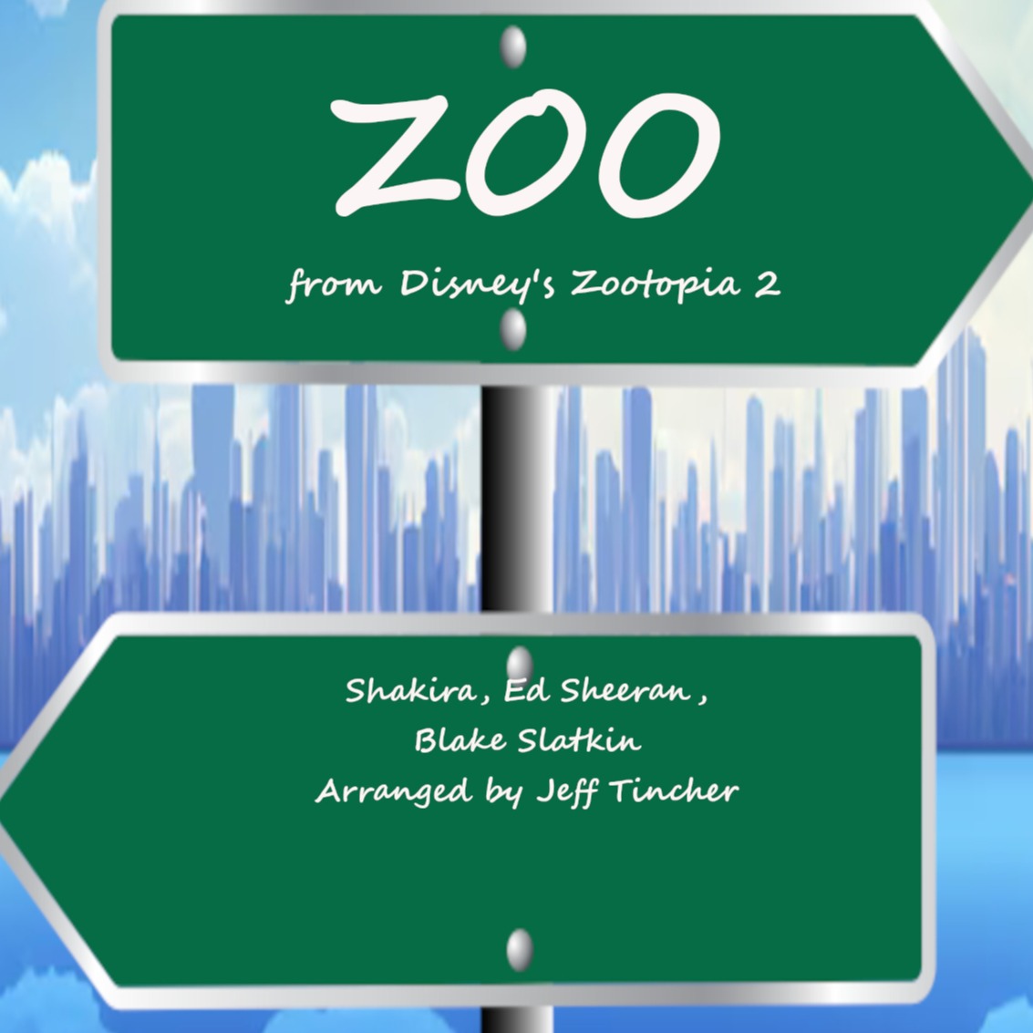 Cover Art for "Zoo (arr. Jeff Tincher)" by Shakira