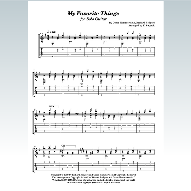 Cover Art for "My Favorite Things (arr. Kenneth Pasciak)" by Julie Andrews
