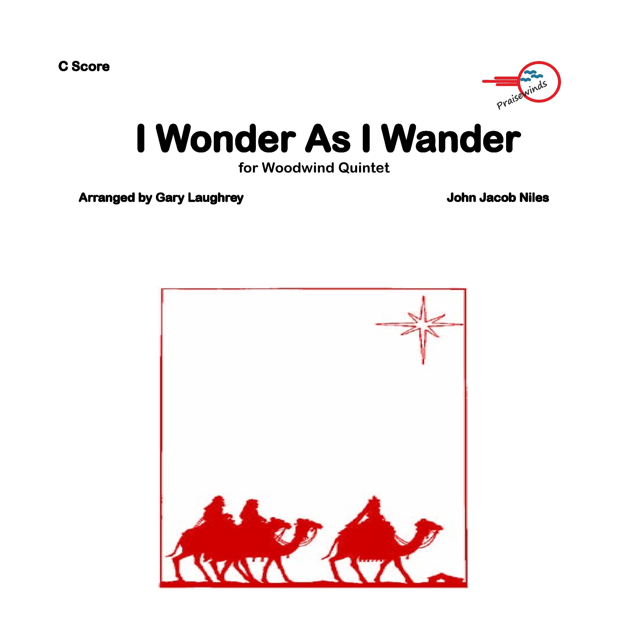 Couverture pour "I Wonder As I Wander (arr. Gary Laughrey)" par John Jacob Niles