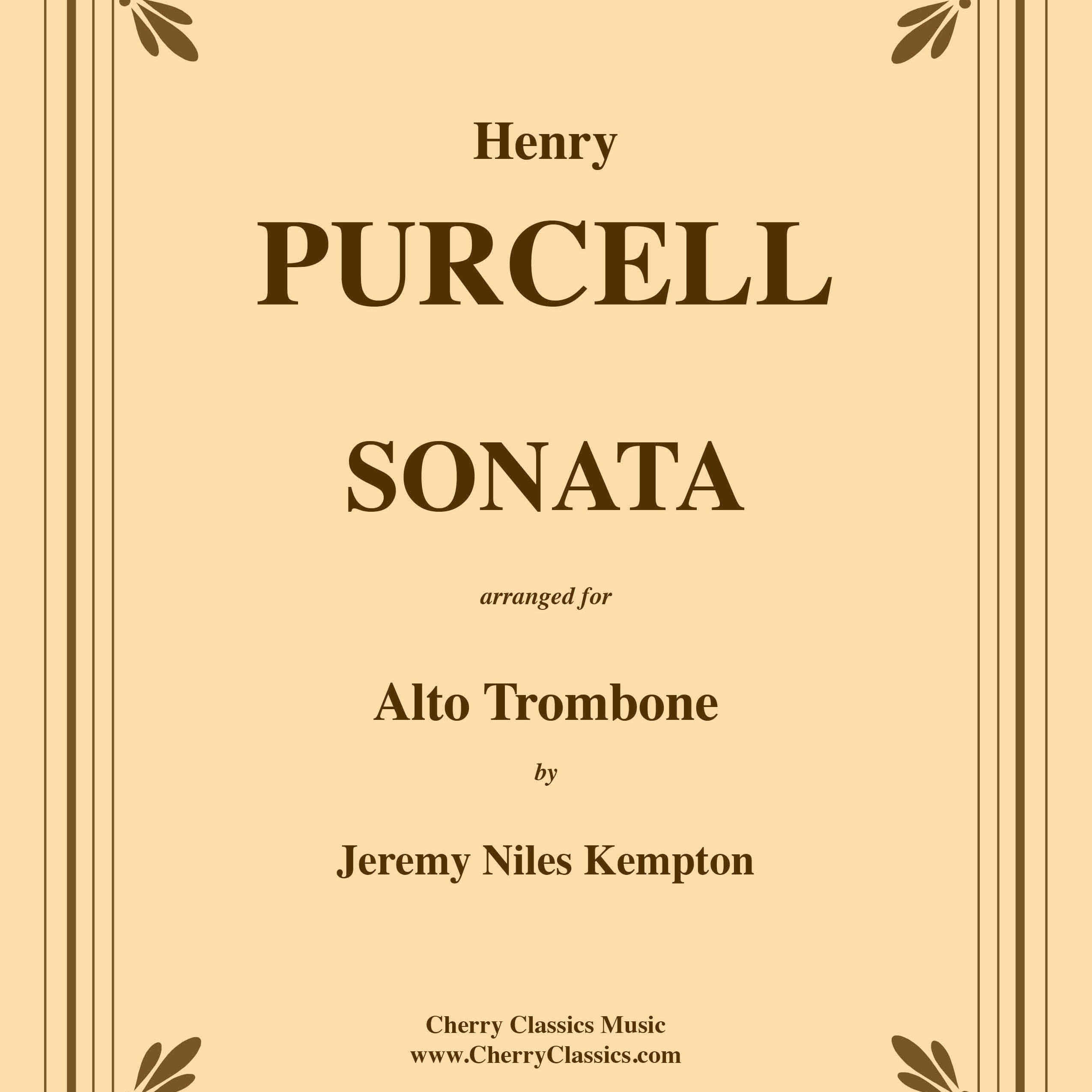 Carátula para "Sonata for Alto Trombone and Piano or Organ (arr. Kempton, Jeremy Niles)" por Purcell, Henry