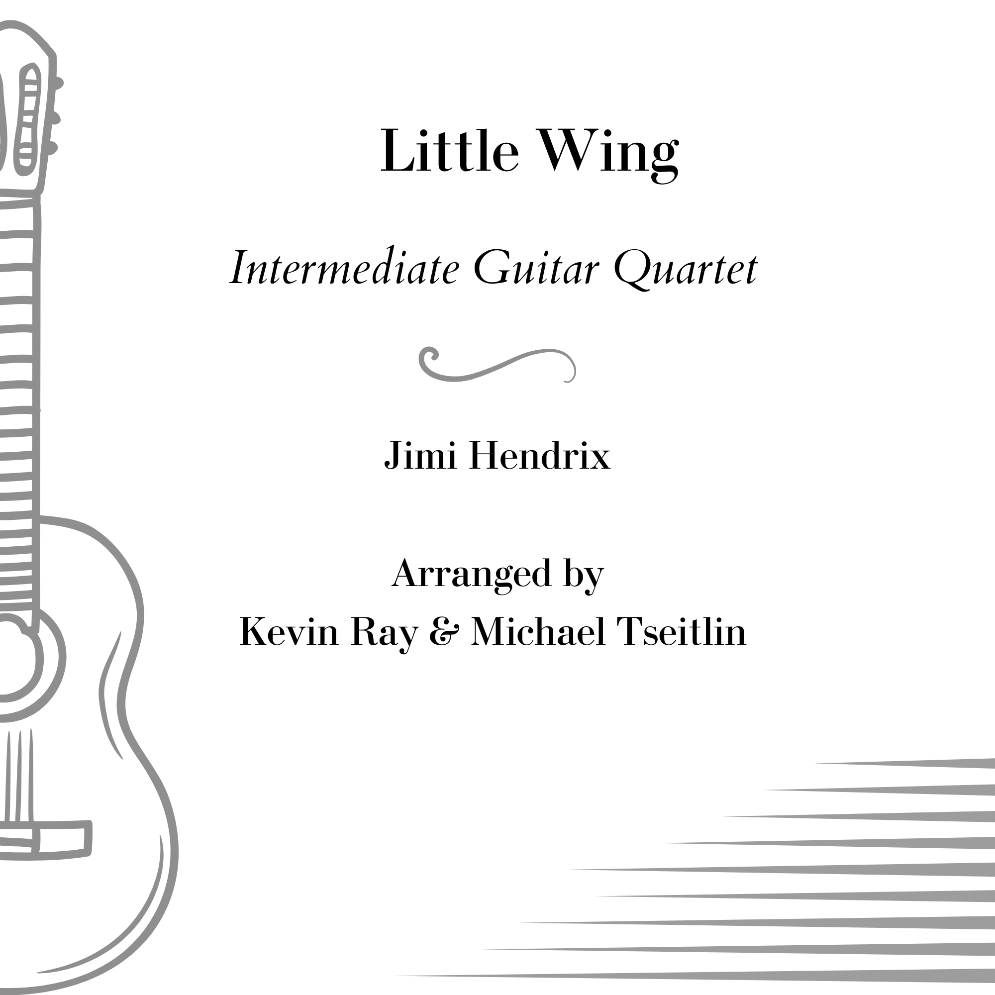 Carátula para "Little Wing (arr. Kevin Ray and Michael Tseitlin)" por Jimi Hendrix