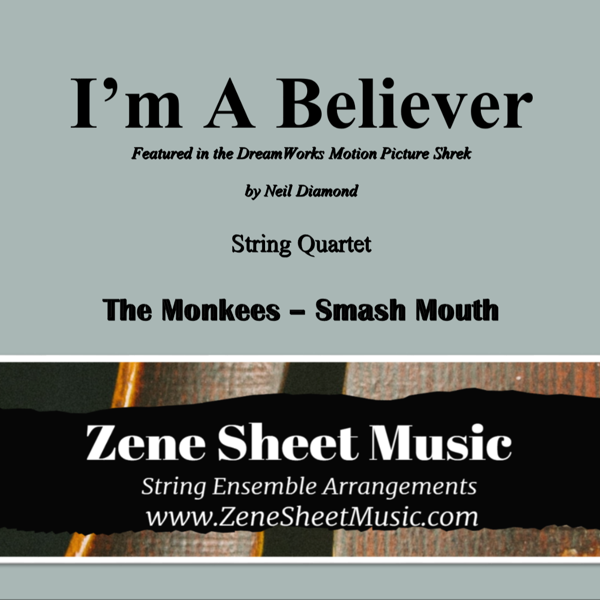 Cover Art for "I'm A Believer (arr. Eve C. Mailly - Zene Strings)" by The Monkees