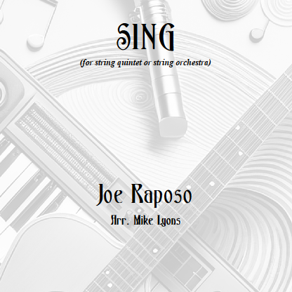 Cover Art for "Sing (arr. Mike Lyons)" by The Carpenters