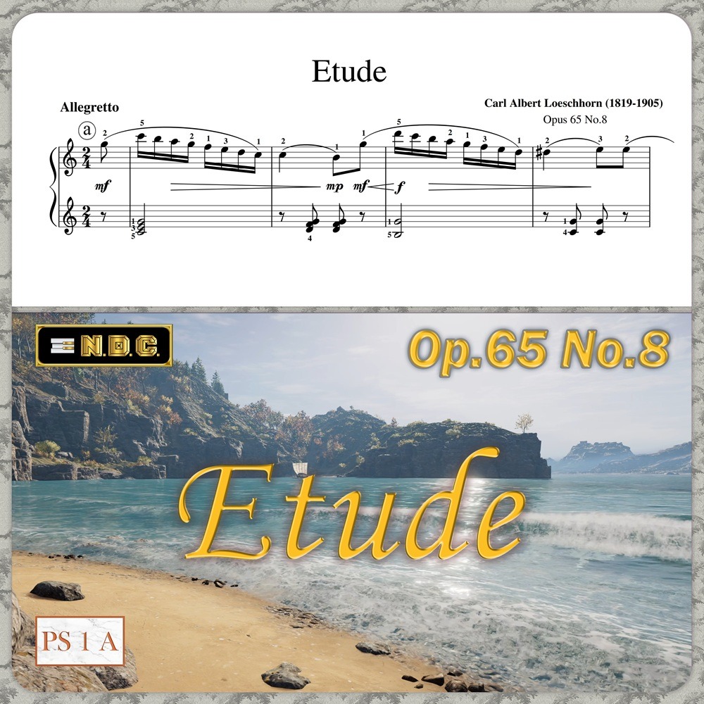 Couverture pour "Etude in C Major Op.65 No.8 by Carl Albert Loeschhorn (arr. Nikola D. Cirovic)" par Carl Albert Loeschhorn