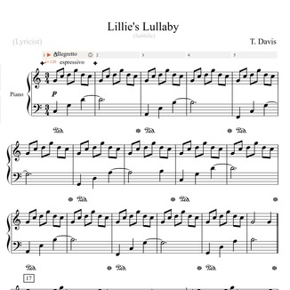 Carátula para "Lillie's Lullaby" por T. Davis
