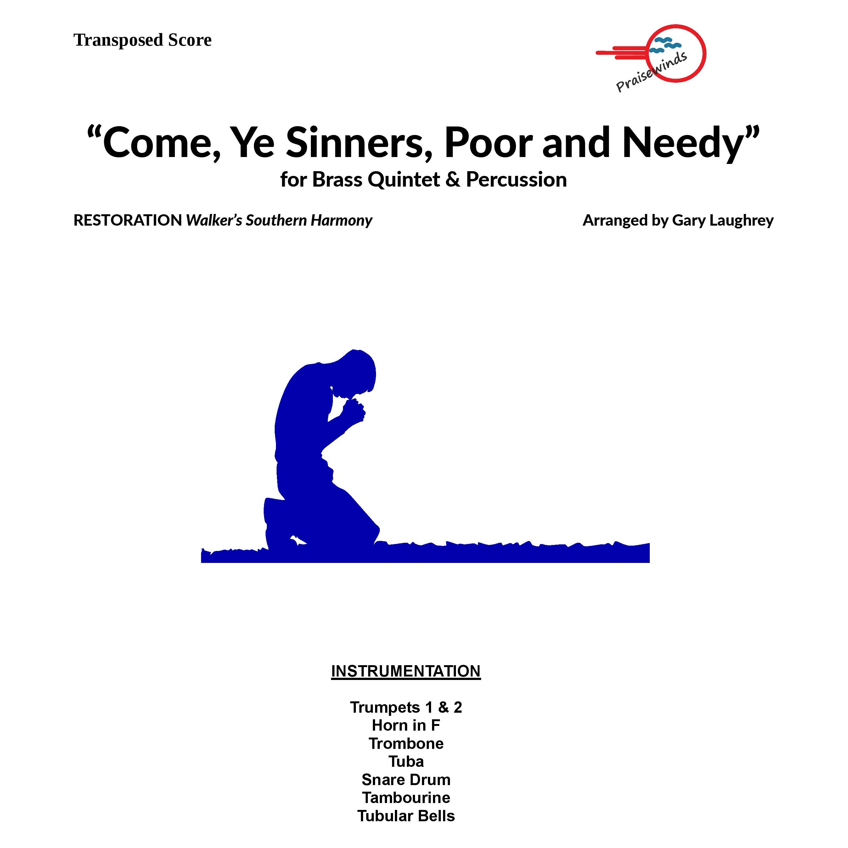 Cover Art for "Come, Ye Sinners, Poor and Needy (arr. Gary Laughrey)" by Southern Harmony 1835