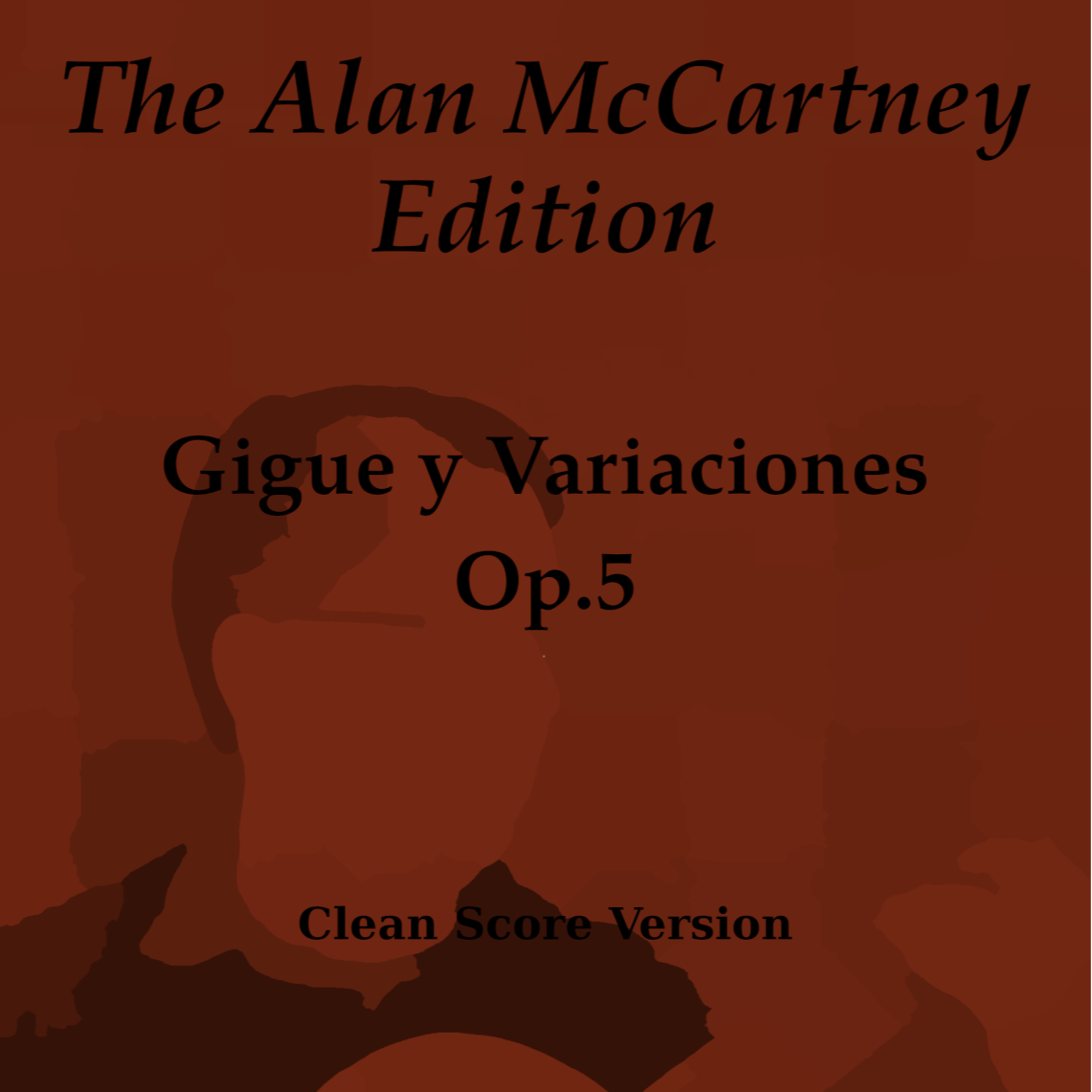 Carátula para "Gigue y Variaciones Op.5" por Alan McCartney